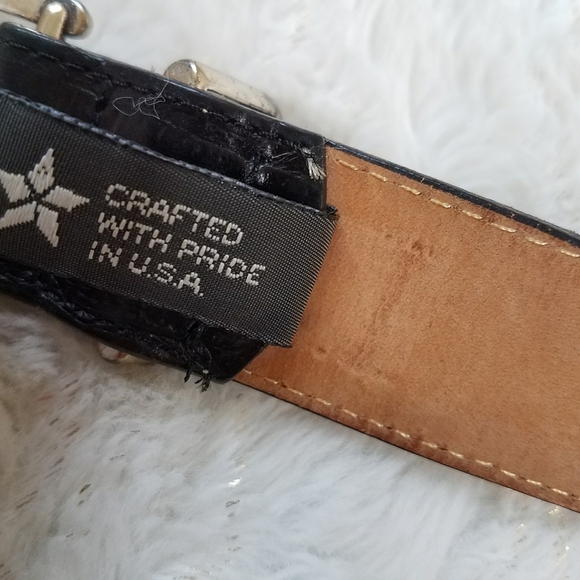 Brighton 1993 Vintage Croc Embossed Belt main image 7